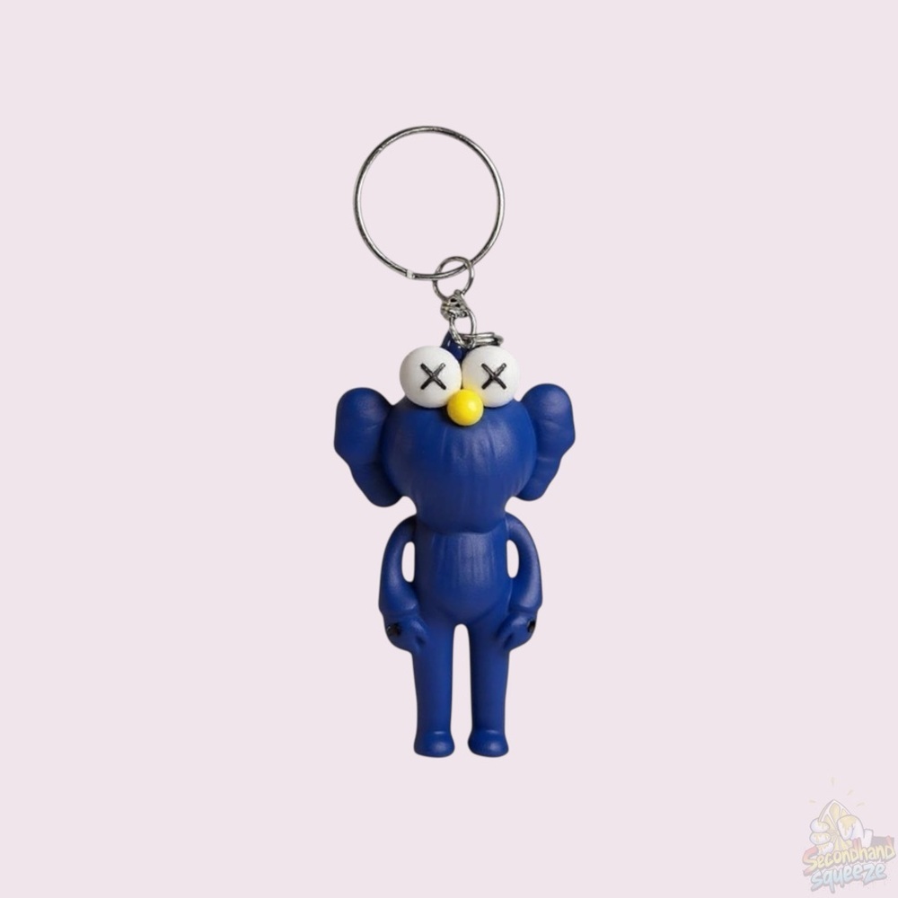 KAWS Style Companion Keychain – 3” Silicone Figurine​